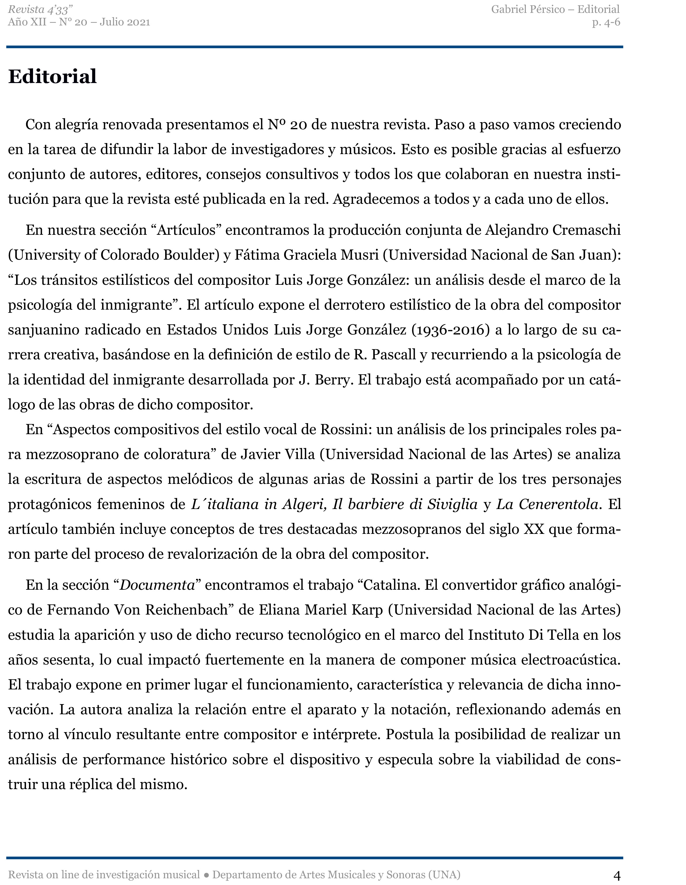 Editorial