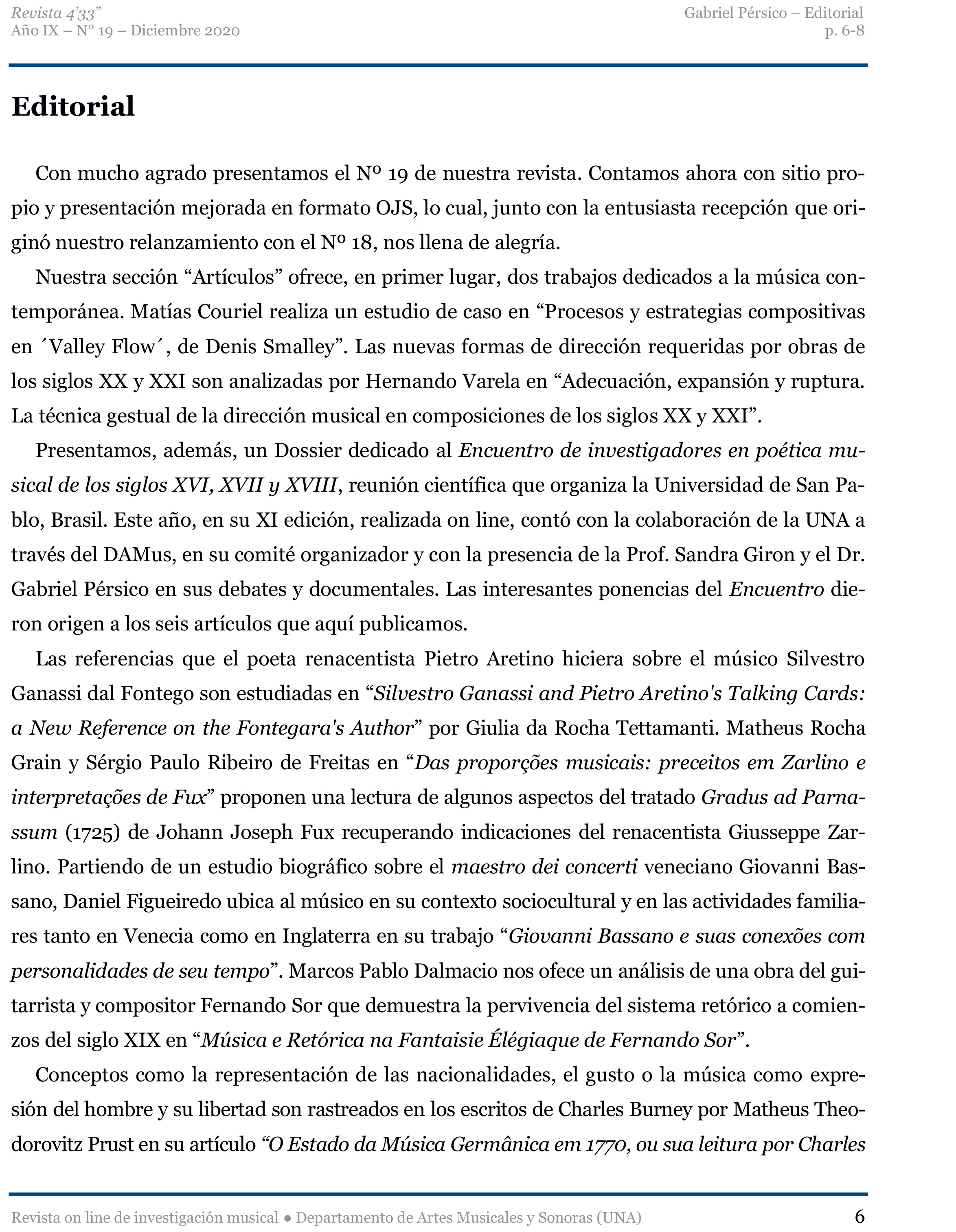 Editorial